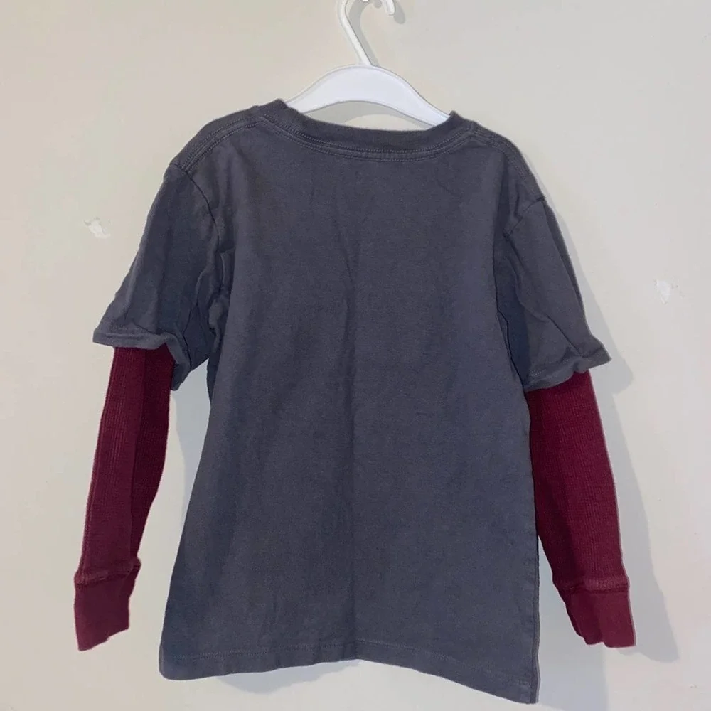 Gap Kids Gray Long Sleeve Shirt Size xsmall